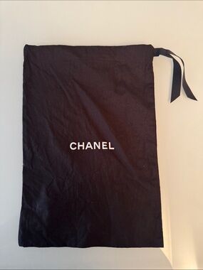 CHANEL Black Drawstring Dust Bag